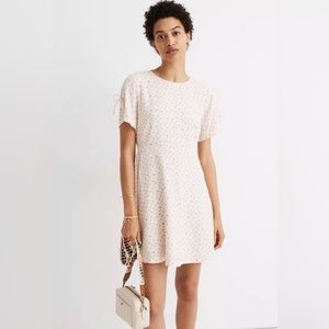 Madewell Tie-Sleeve Retro Dress in Dutch Dandelions